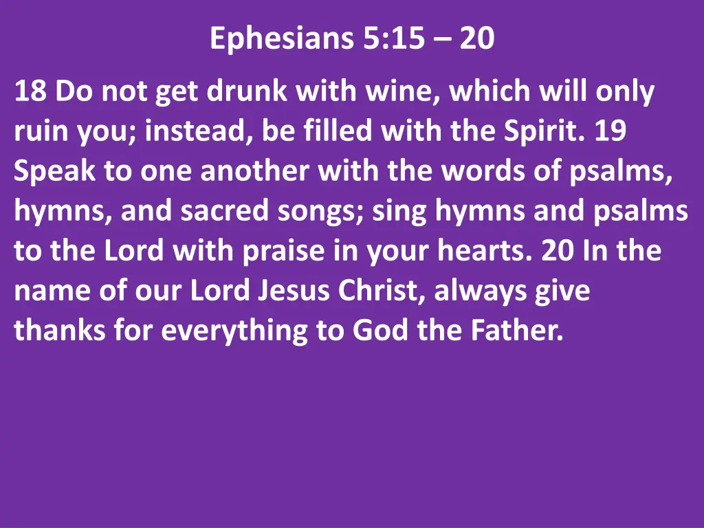 ephesians 5 15 20 1