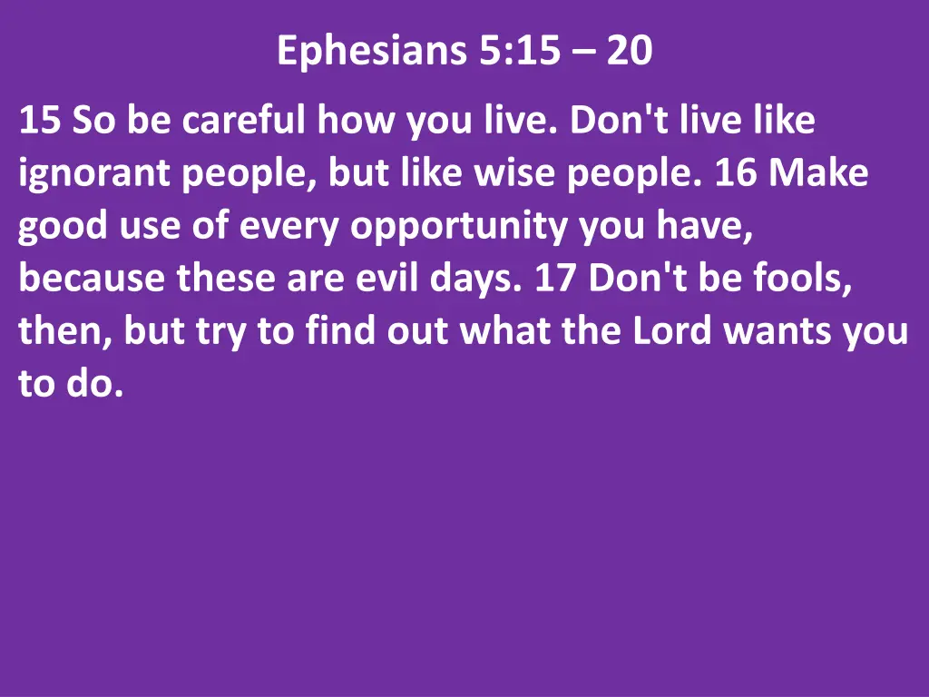 ephesians 5 15 20