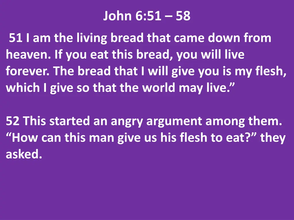 john 6 51 58