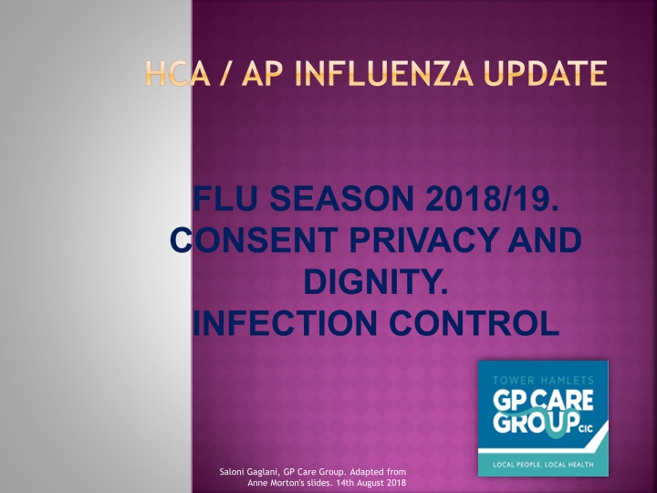 hca ap influenza update