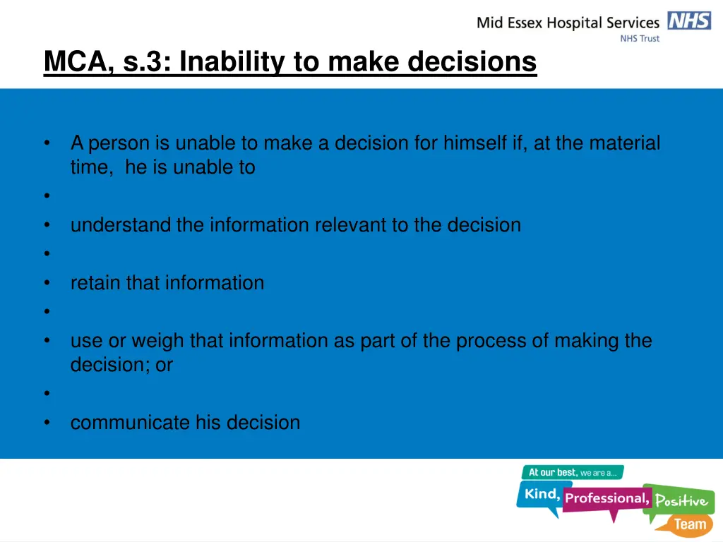 mca s 3 inability to make decisions