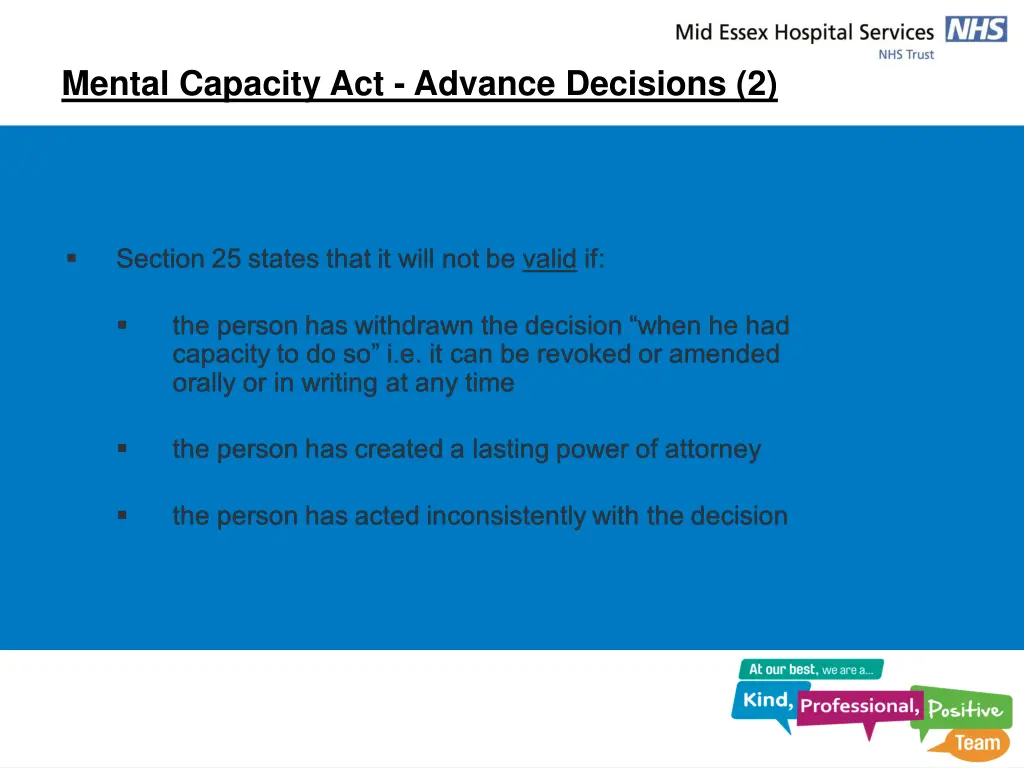 mental capacity act advance decisions 2