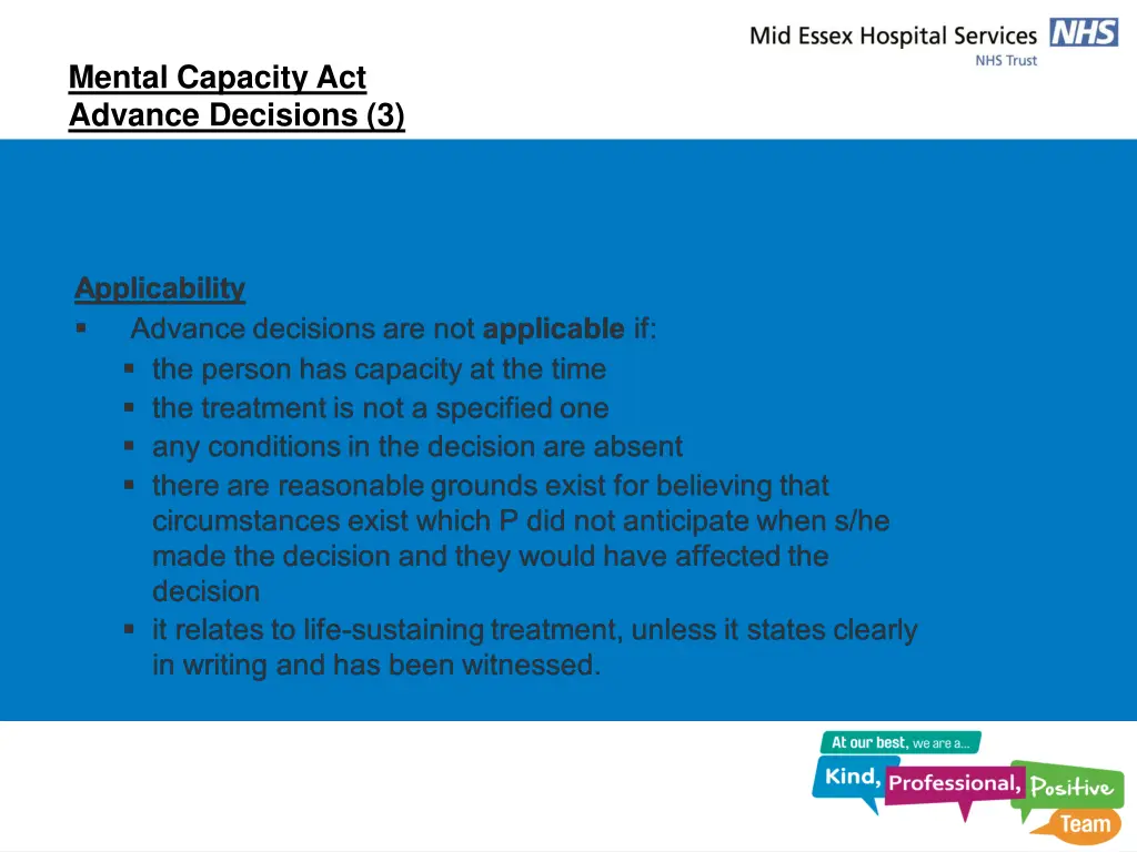 mental capacity act advance decisions 3