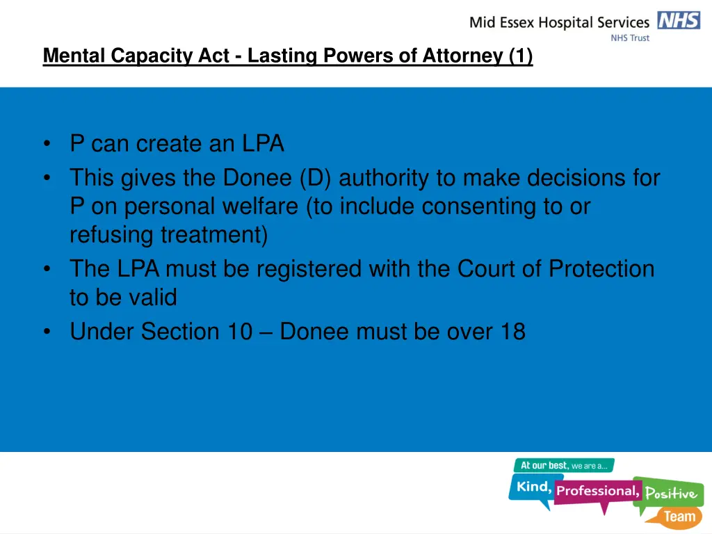 mental capacity act lasting powers of attorney 1