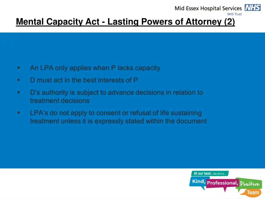 mental capacity act lasting powers of attorney 2