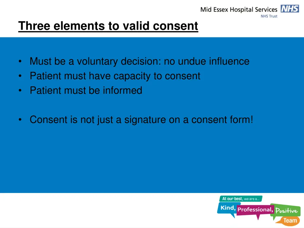 three elements to valid consent