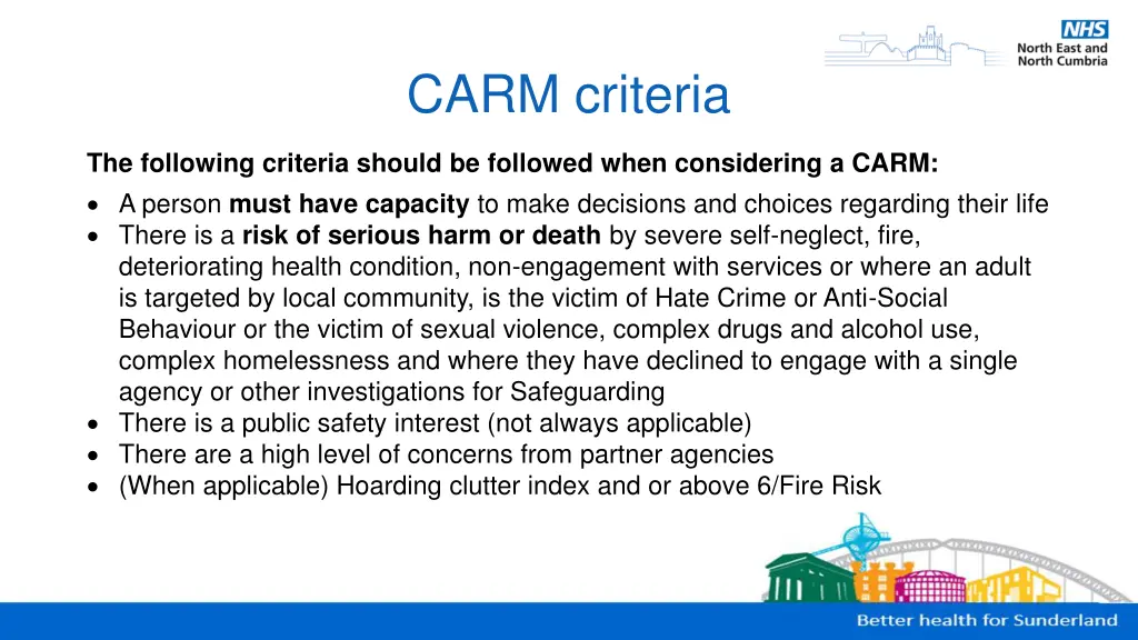 carm criteria