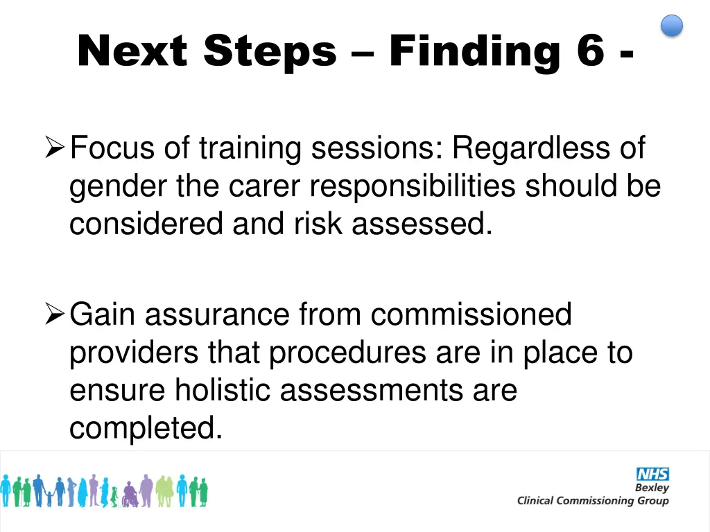 next steps finding 6