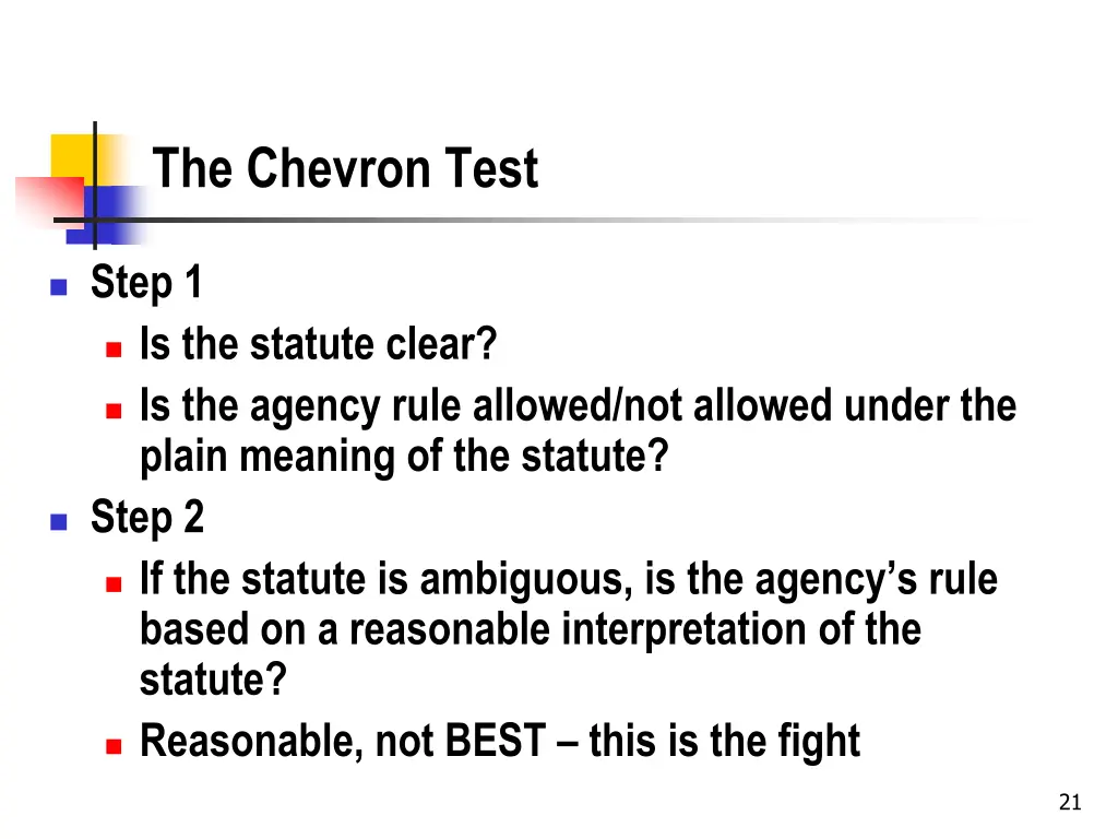 the chevron test