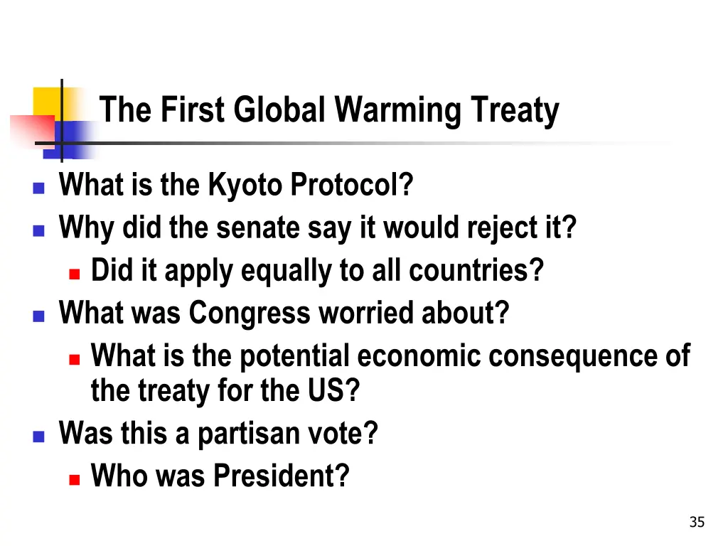 the first global warming treaty