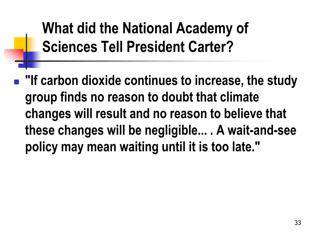 what did the national academy of sciences tell