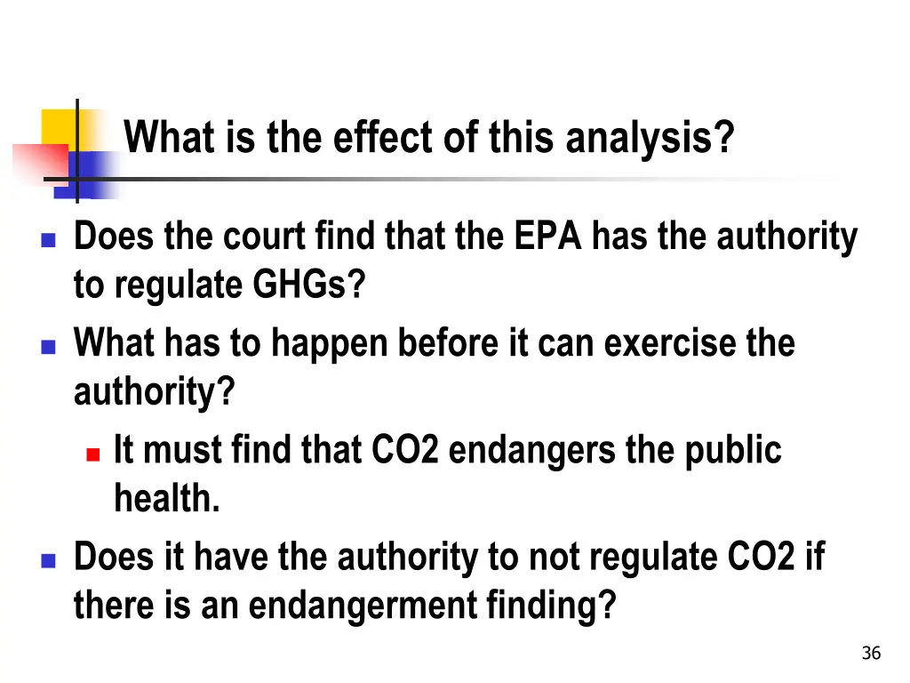 what is the effect of this analysis