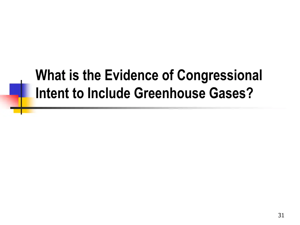 what is the evidence of congressional intent