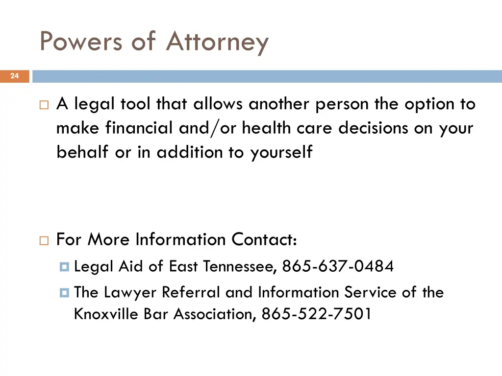 powers of attorney