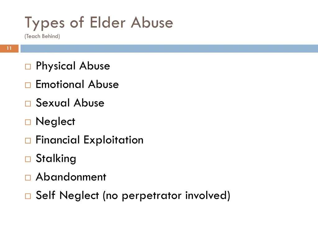 types of elder abuse teach behind