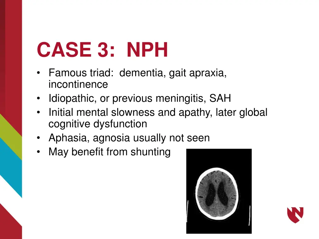 case 3 nph famous triad dementia gait apraxia