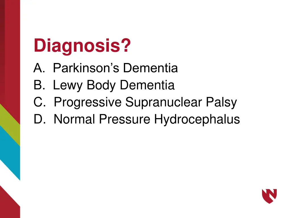 diagnosis a parkinson s dementia b lewy body