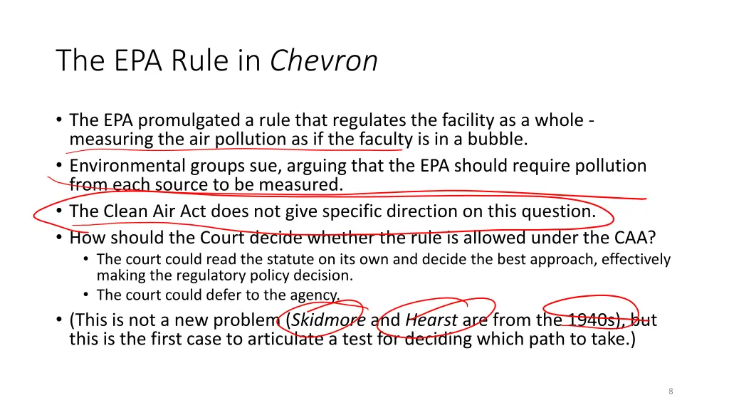 the epa rule in chevron