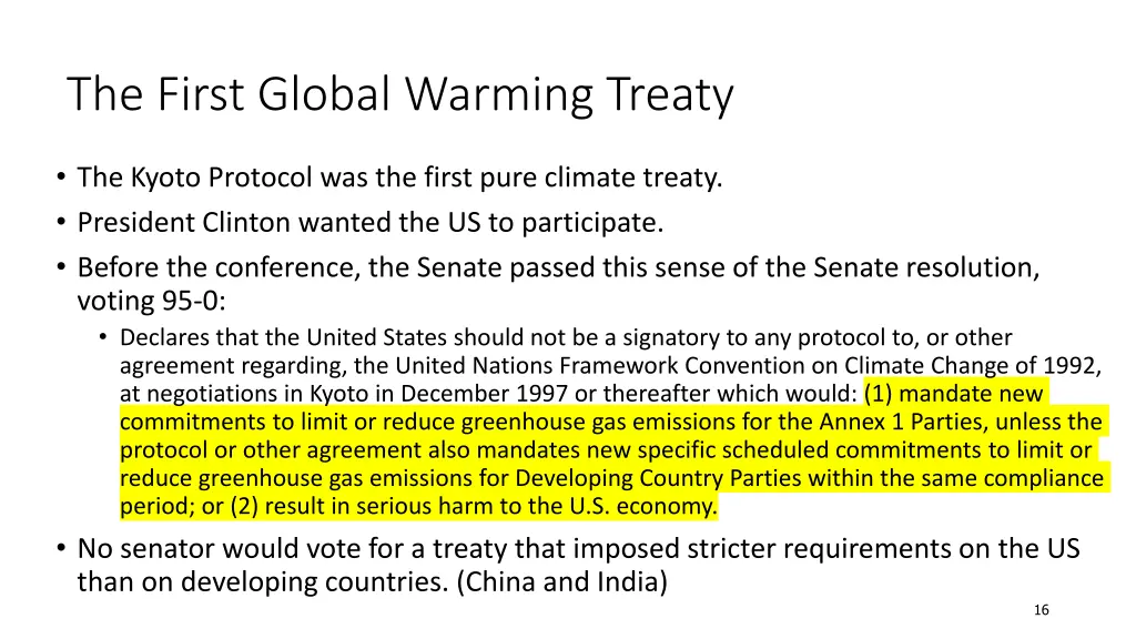 the first global warming treaty