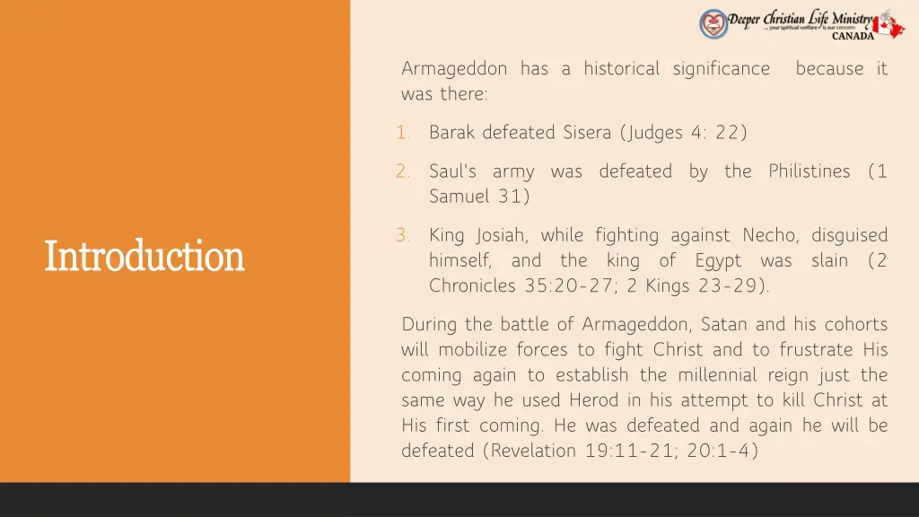 armageddon has a historical significance was there