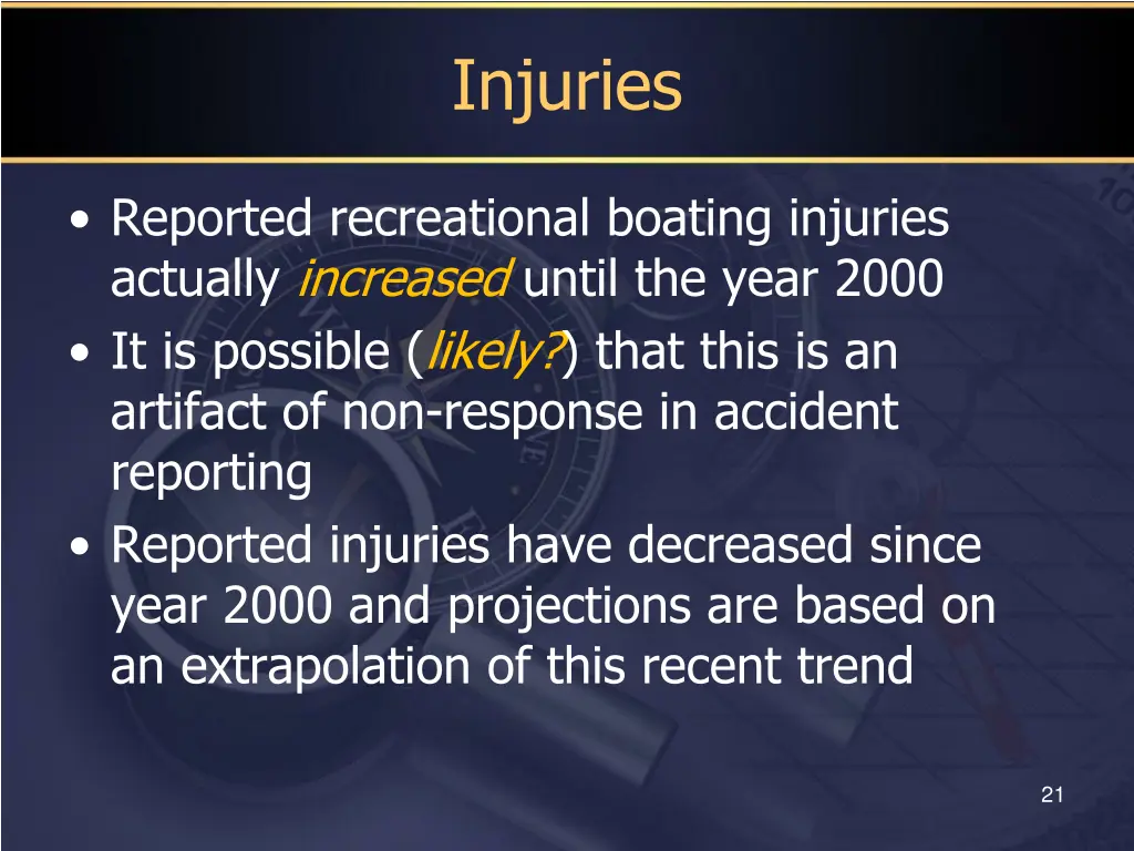 injuries