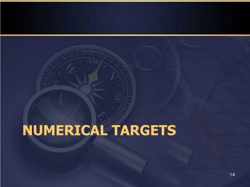 numerical targets