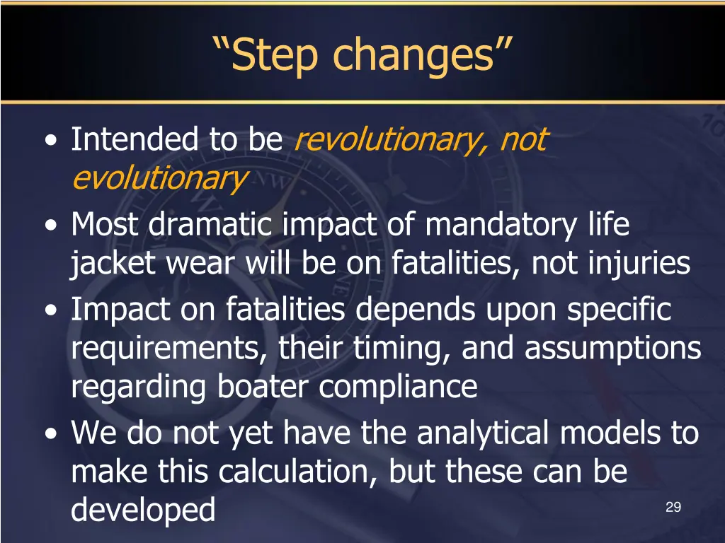 step changes