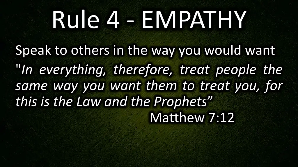 rule 4 empathy