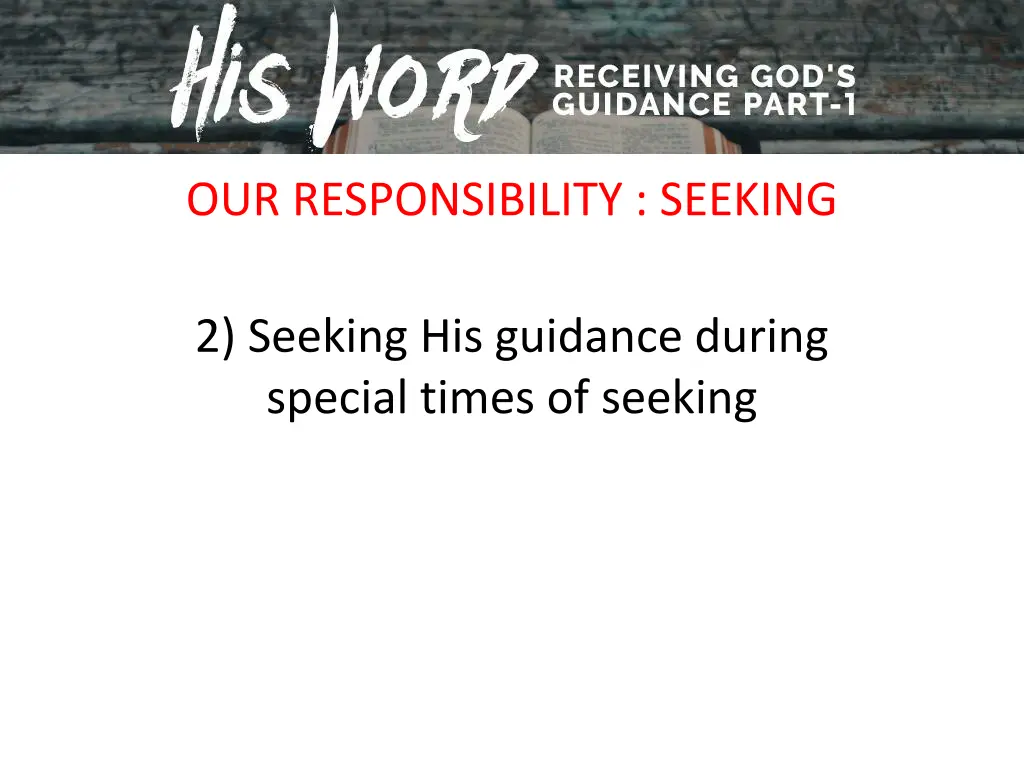 our responsibility seeking 3