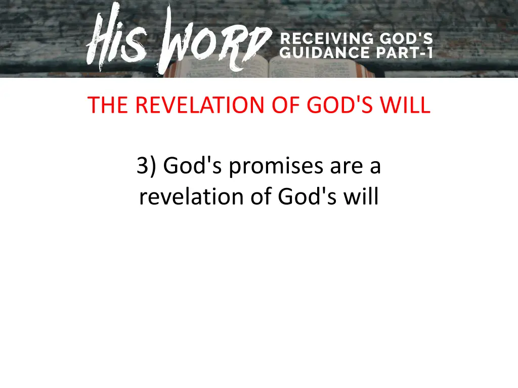 the revelation of god s will 2