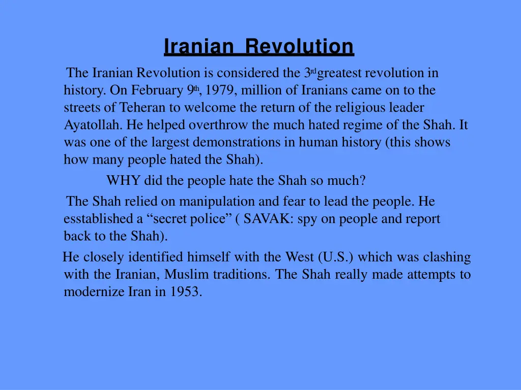 iranian revolution 1