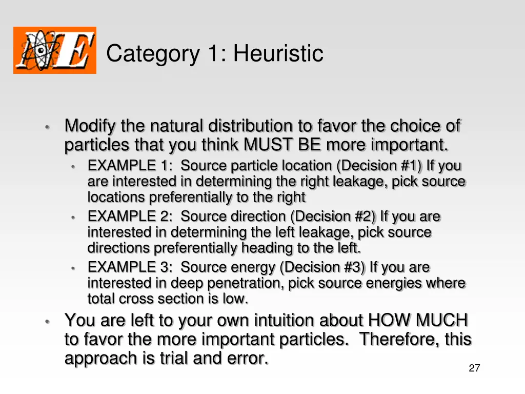 category 1 heuristic