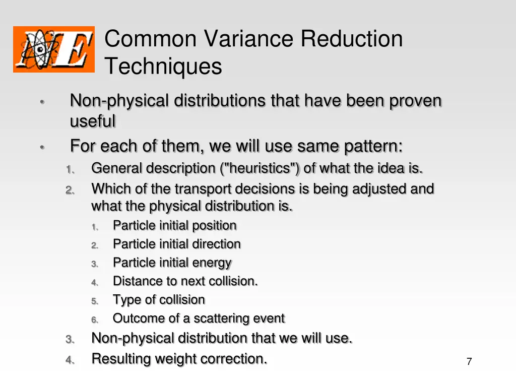 common variance reduction techniques