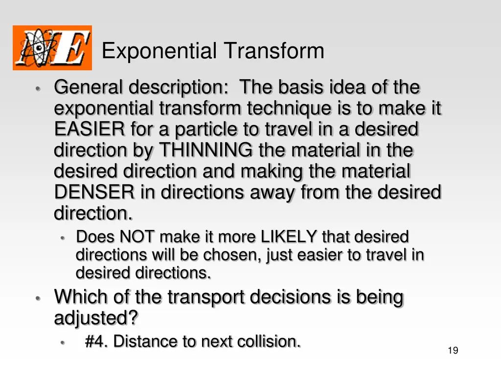 exponential transform