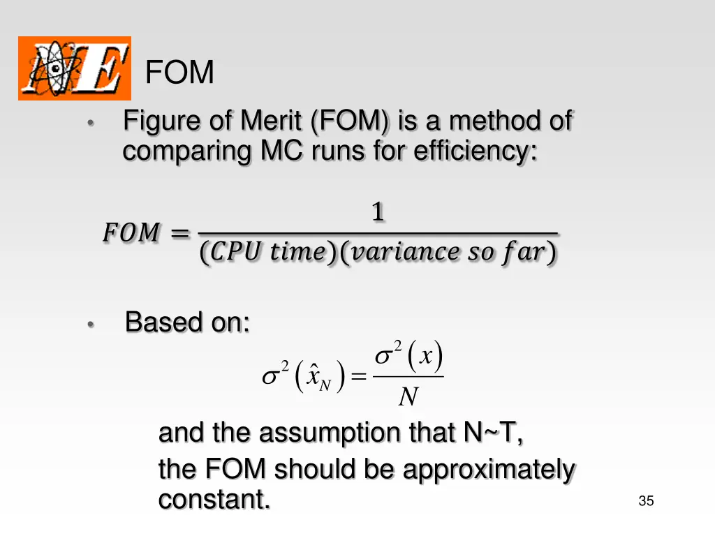 fom figure of merit fom is a method of comparing