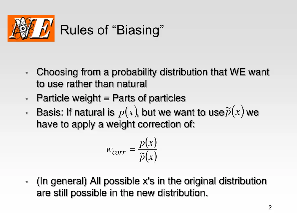 rules of biasing