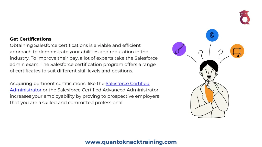 get certifications obtaining salesforce