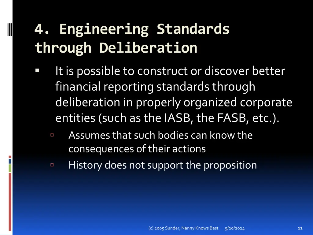 4 engineering standards through deliberation