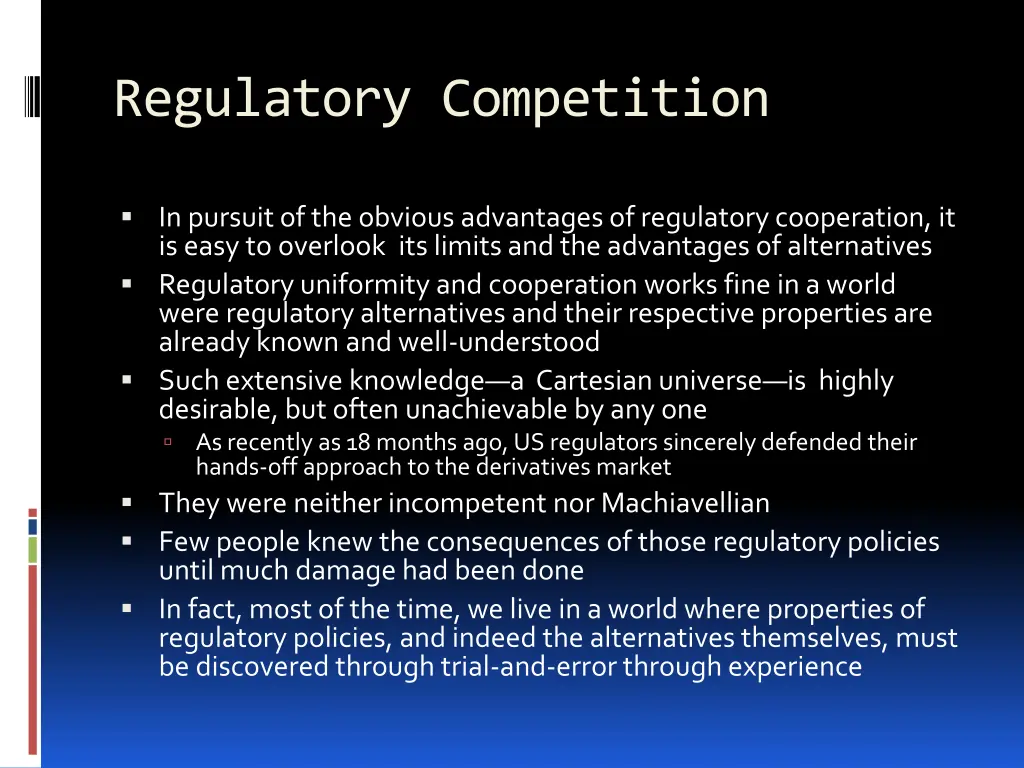 regulatory competition