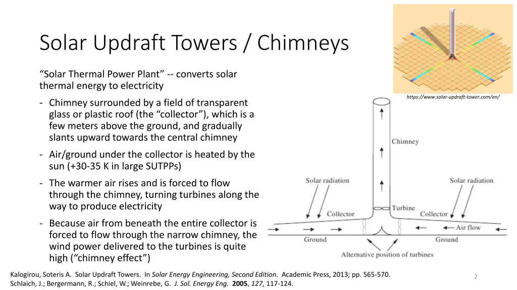 solar updraft towers chimneys