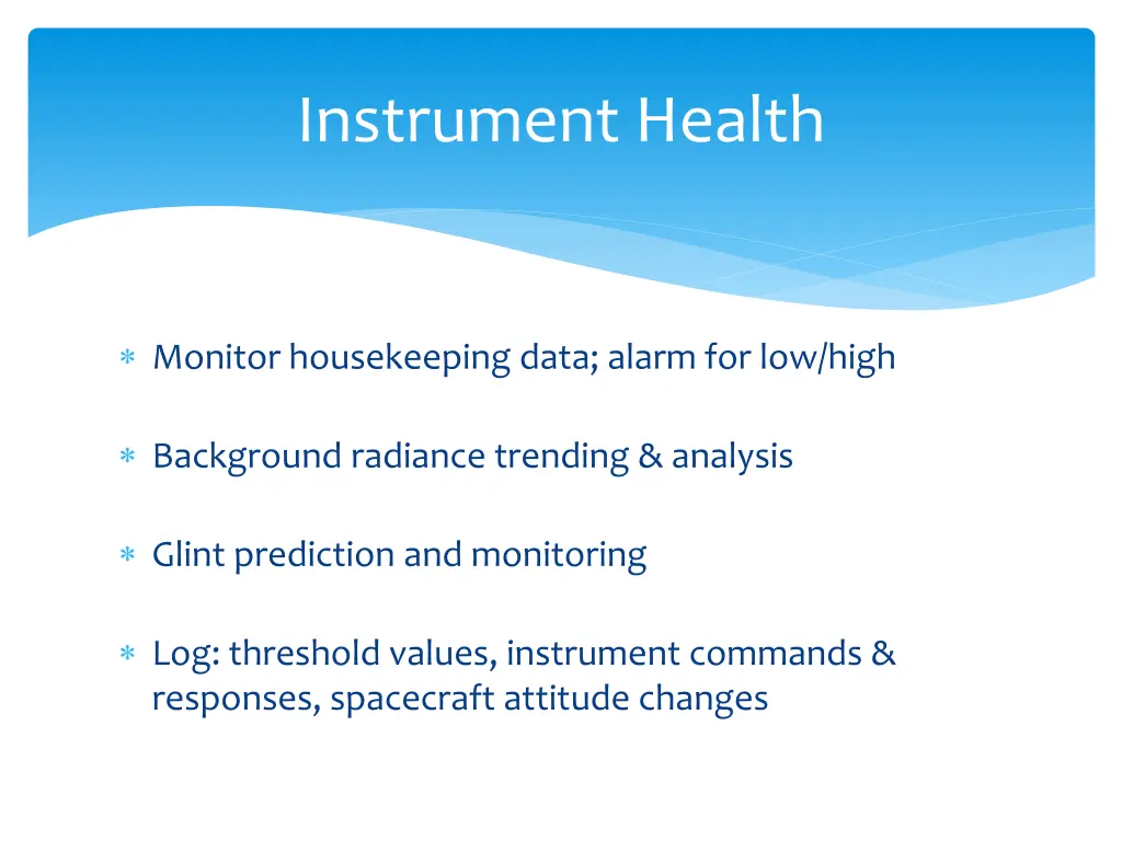 instrument health