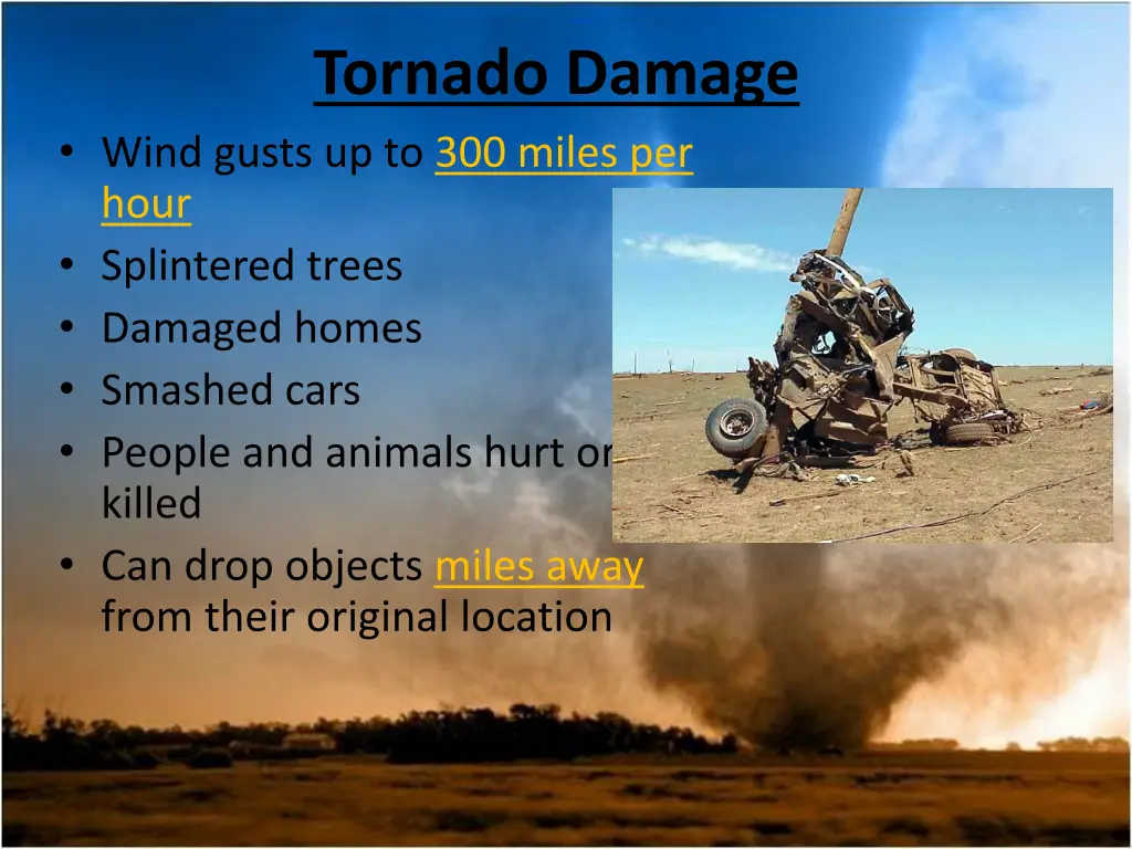 tornado damage