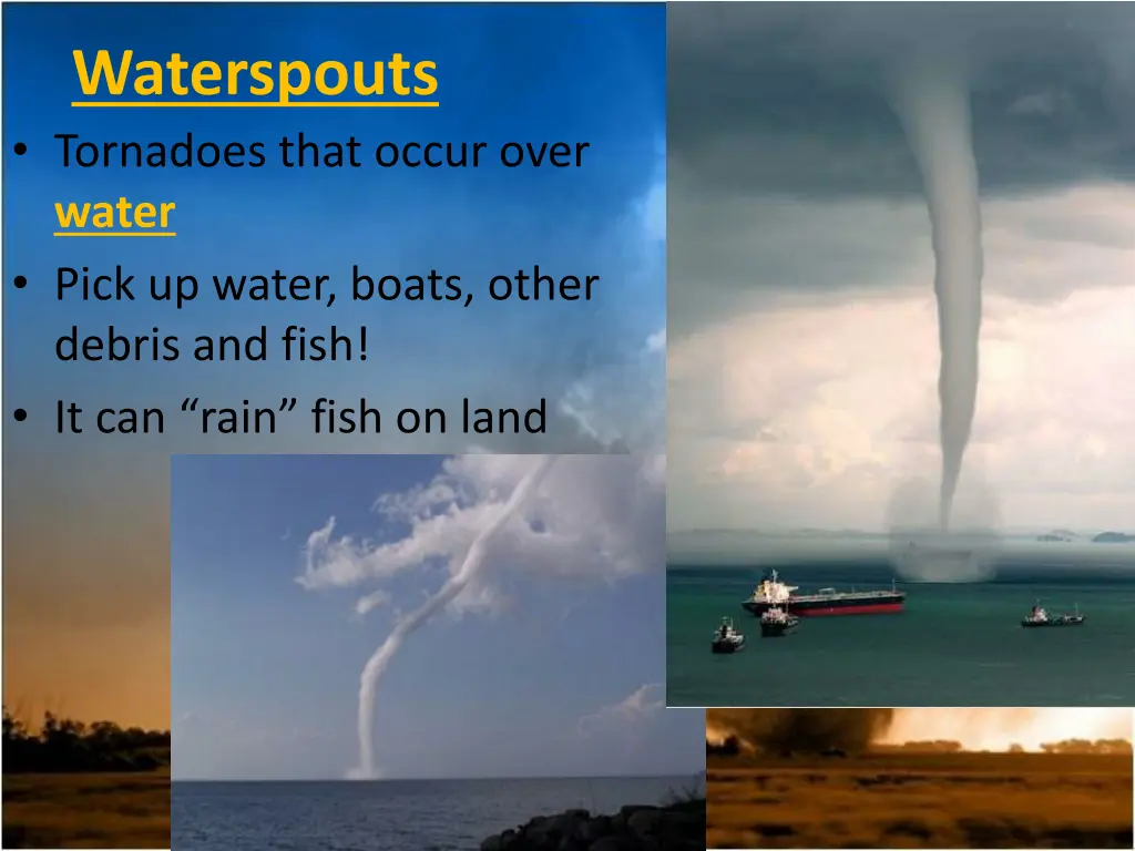 waterspouts tornadoes that occur over water pick