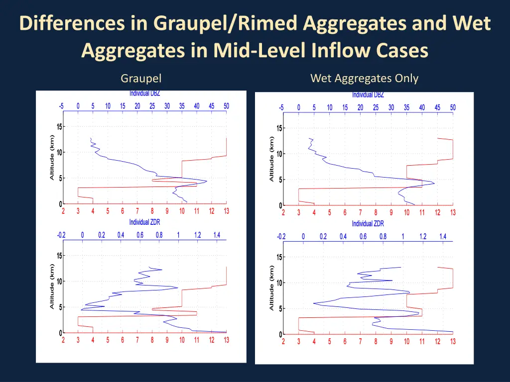 differences in graupel rimed aggregates