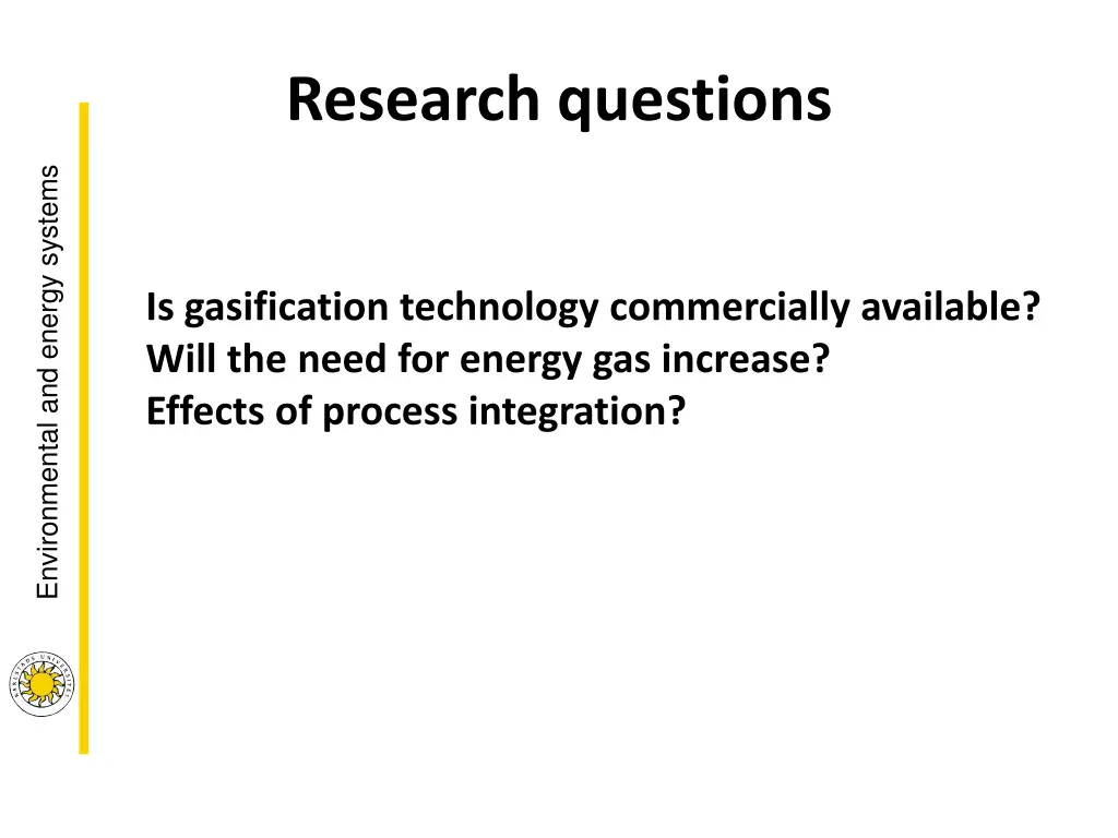 research questions