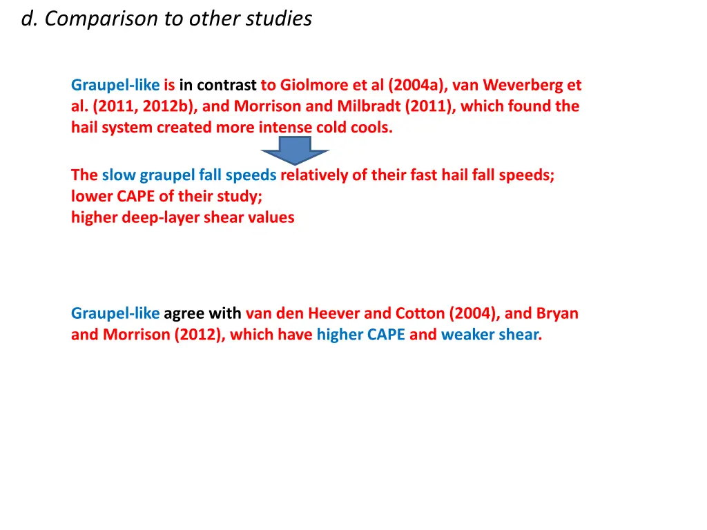 d comparison to other studies