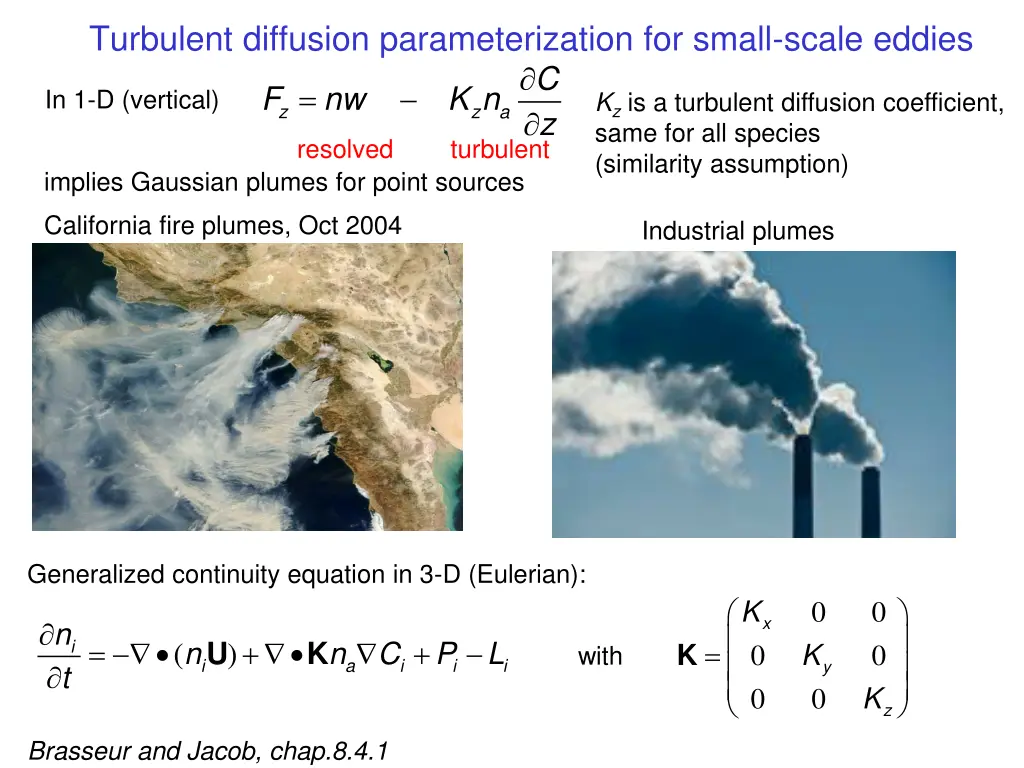 turbulent diffusion parameterization for small