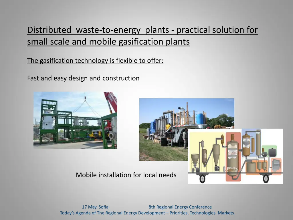 distributed waste to energy plants practical