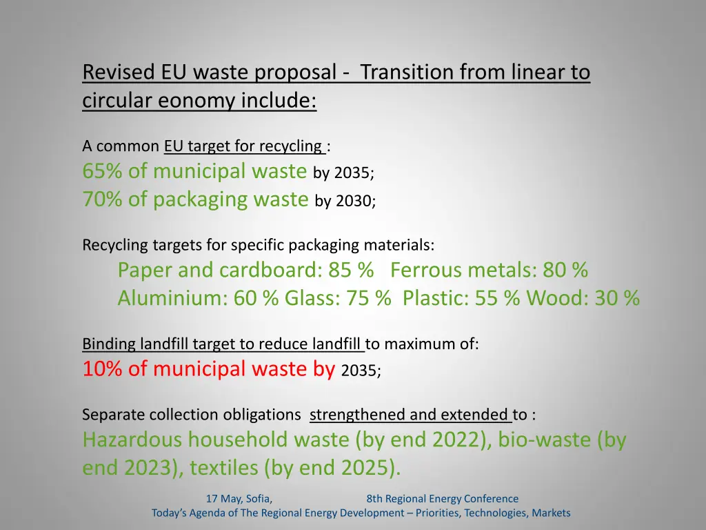 revised eu waste proposal transition from linear