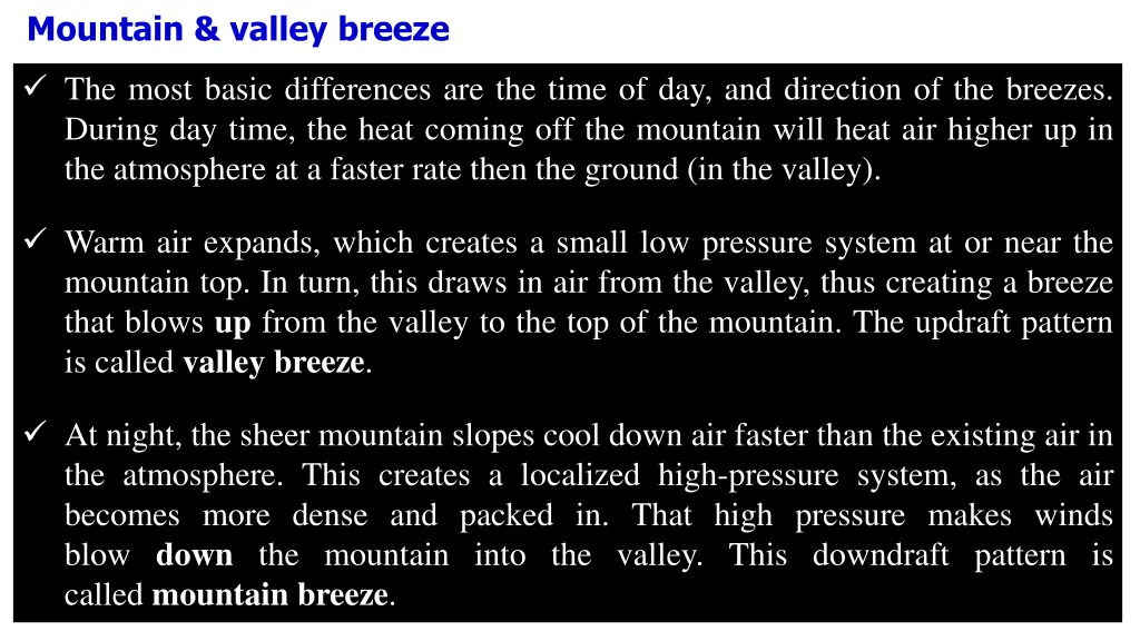 mountain valley breeze